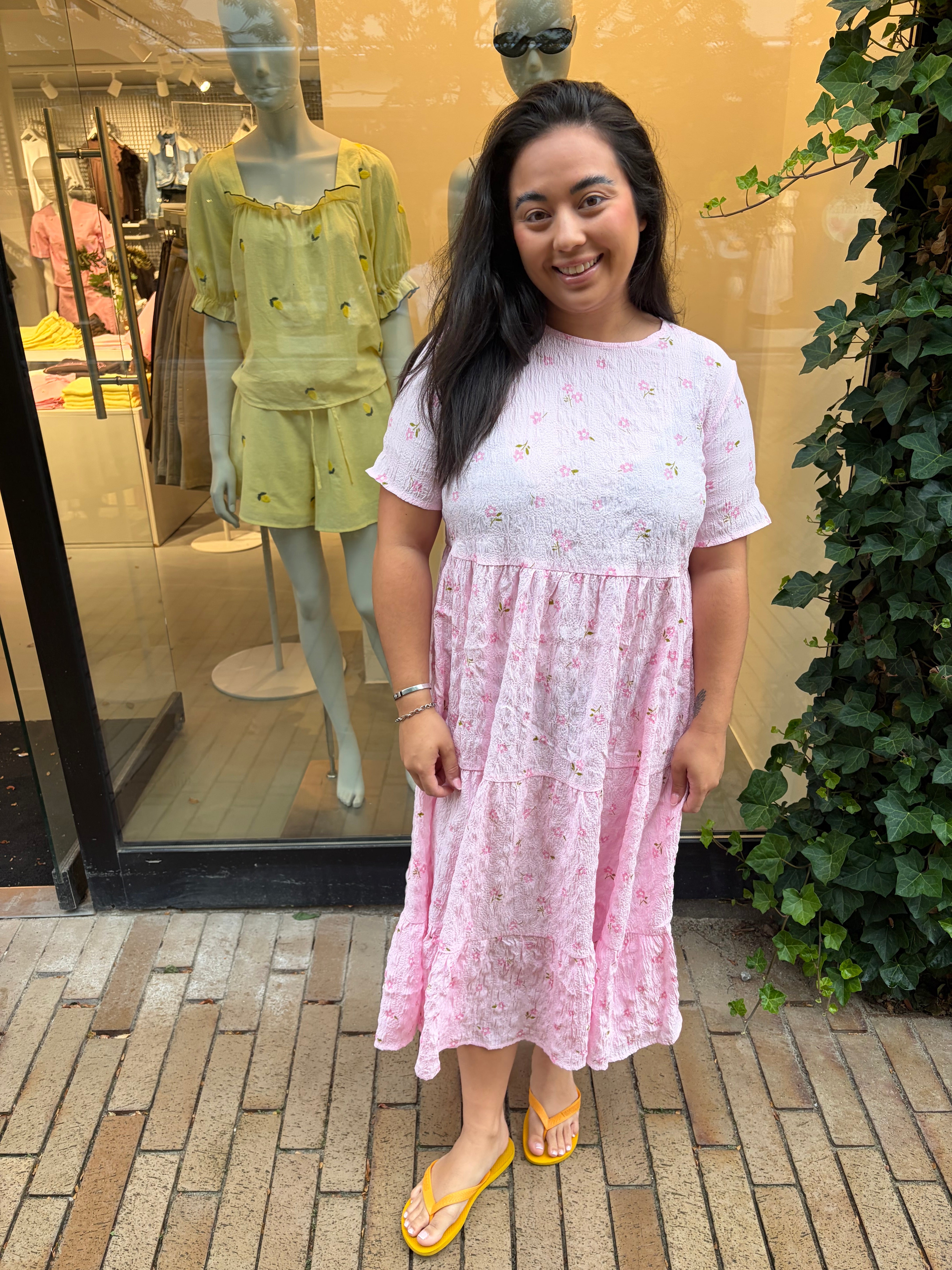 PCSTELLA Midi Dress - Pink Tulle